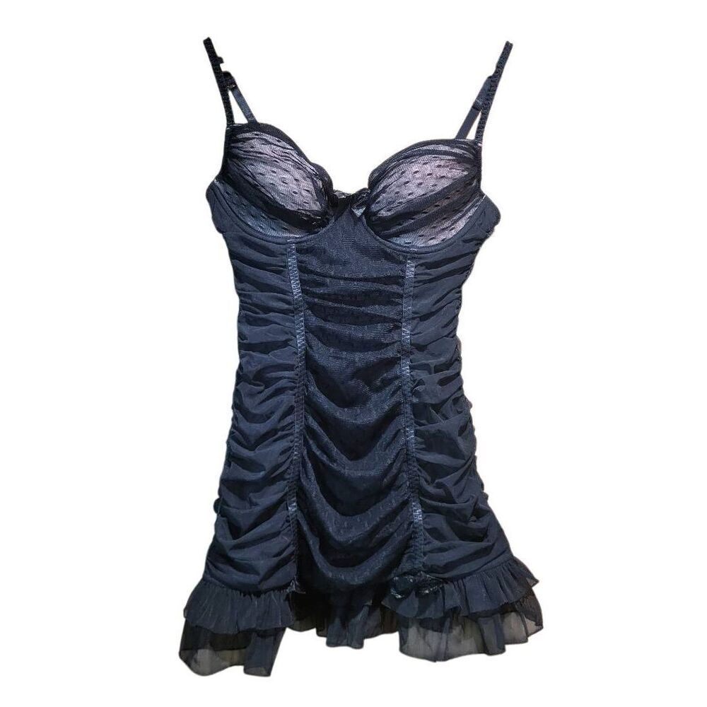 Vintage Victoria's Secret Babydoll Women's 36C Black Y2K Coquette Whimsigoth
